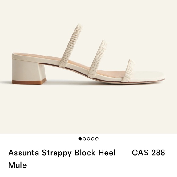 Reformation cream sandals heels new without box size 10.5 - Picture 5 of 5